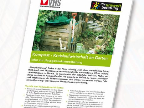 Cover Infoblatt "Kompost - Kreislaufwirtschaft im Garten"