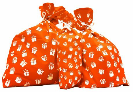 3 orangene Wiener Geschenks&auml;cke