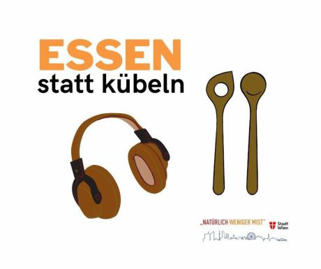 Grafik Kopfh&ouml;rer und Kochl&ouml;ffel