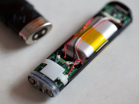 Innenansicht einer E-Zigarette