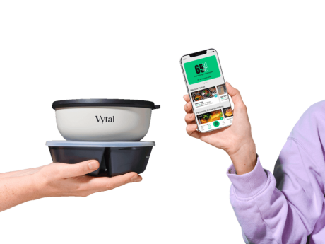 Bild vergrößern Mehrweggeschirr und Handyapp