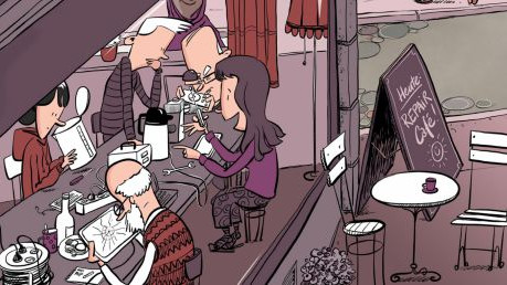 Mehrere Personen lernen in einem Reparatur-Cafe zu reparieren.