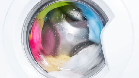 Bullauge einer Waschmaschine