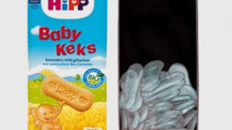 Hipp Baby Keks: Vergleich Packung von außen und innen
