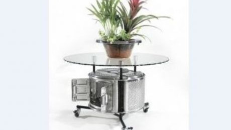 Couchtisch aus Waschmaschinentrommel