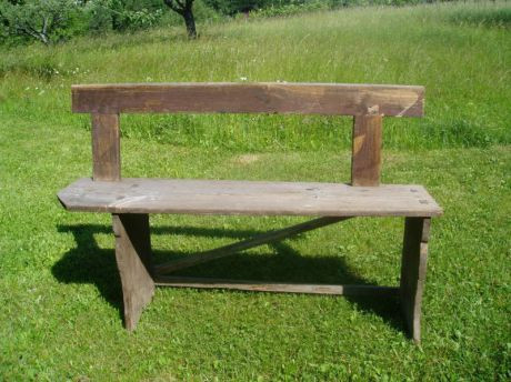 Bild vergrößern Gartenbank alt