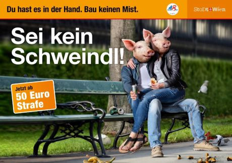 Gemeinsam für ein sauberes Wien: "Sei kein Schweindl!"