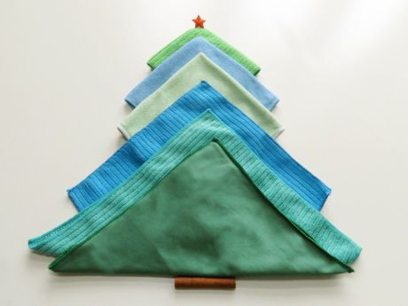 Weihnachtsbaum aus Mikrofasert&uuml;chern